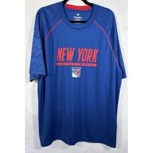 Fanatics Shirt Size 2XL New York Rangers Short Sleeve Pullover